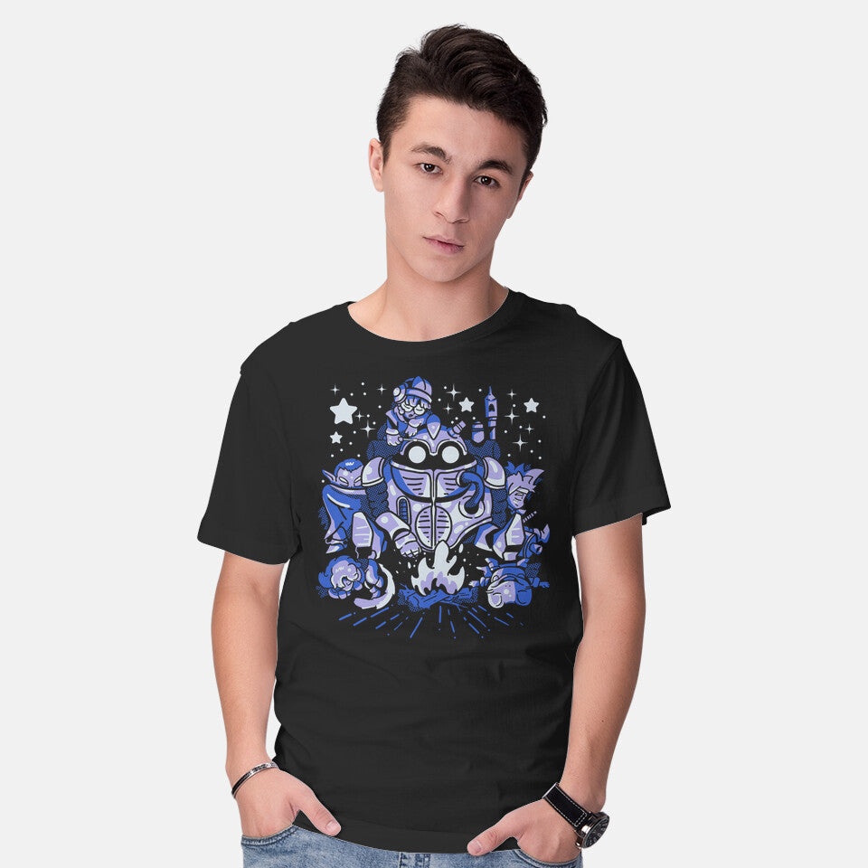 Model wearing black Deep Sleep – Gaming Graphic T-Shirt
