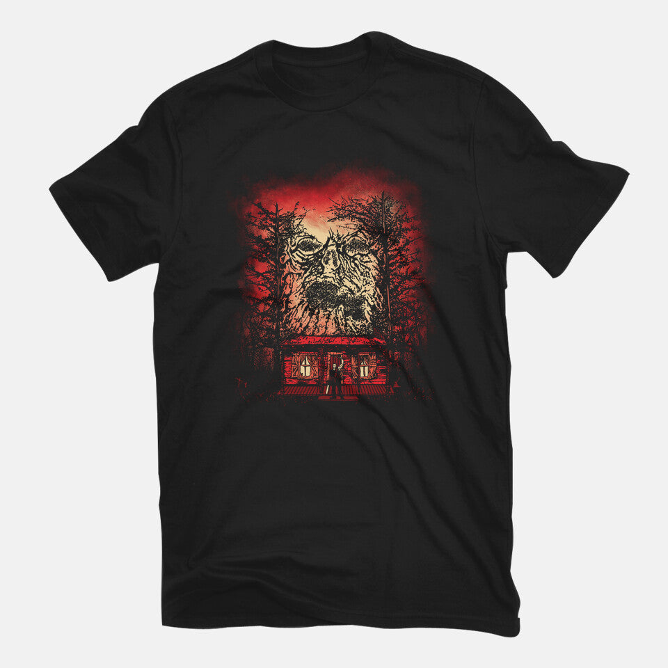 Hell On Earth – Horror Graphic T-Shirt in black, flat-lay product view