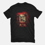Hell On Earth – Horror Graphic T-Shirt in black, flat-lay product view