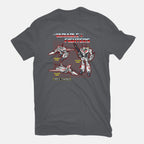 The Variable Fighters – Sci-Fi Graphic T-Shirt in charcoal, flat-lay product view