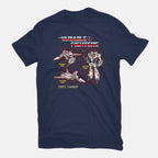 The Variable Fighters – Sci-Fi Graphic T-Shirt in navy, flat-lay product view