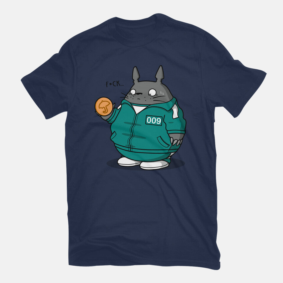 Wrong Cookie! – Anime Graphic T-Shirt in navy, flat-lay product view