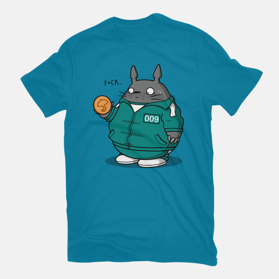 Wrong Cookie! – Anime Graphic T-Shirt in turquoise, flat-lay product view