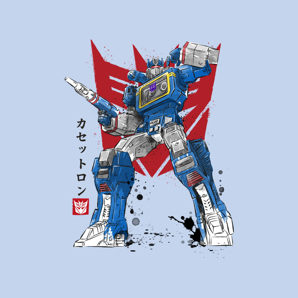 Sound Sumi-E – Sci-Fi Graphic T-Shirt design artwork for blue graphic T-shirt