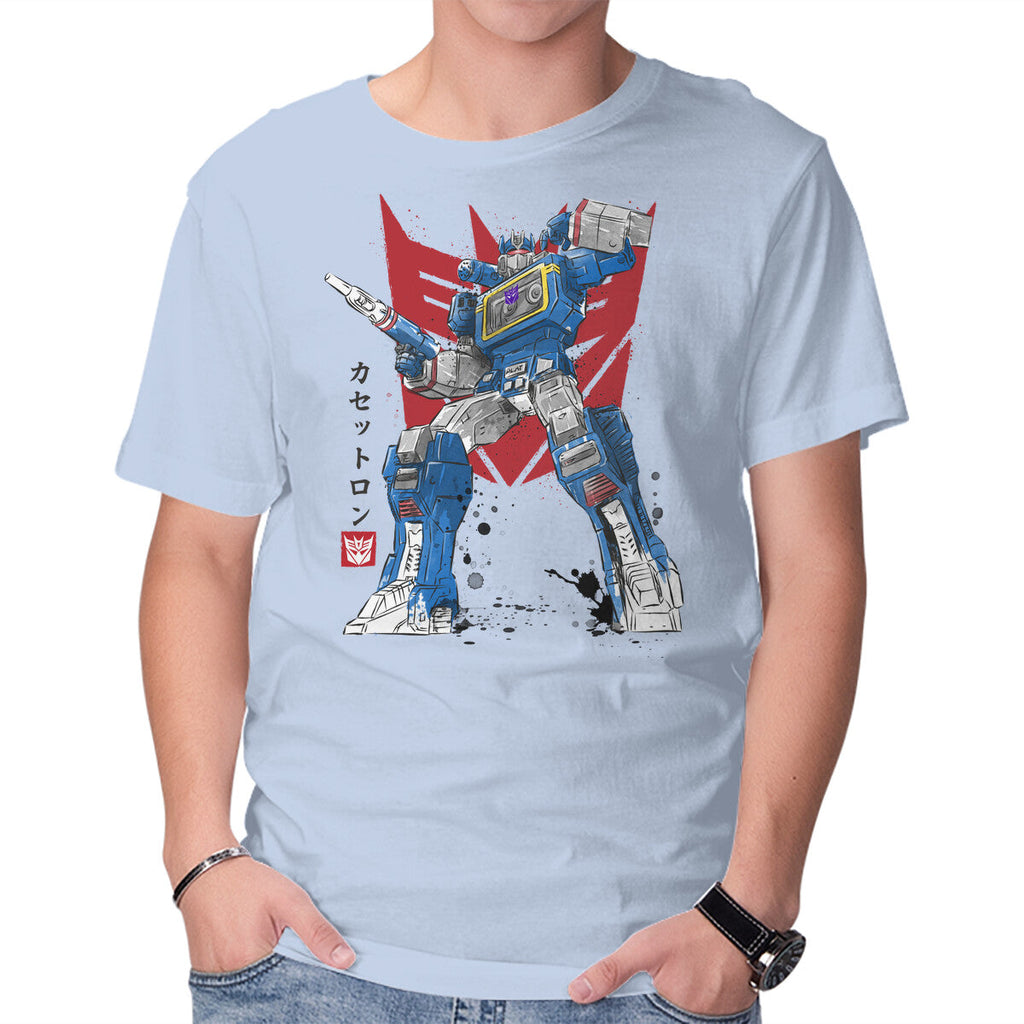 Sound Sumi-E – Sci-Fi Graphic T-Shirt in blue, product display