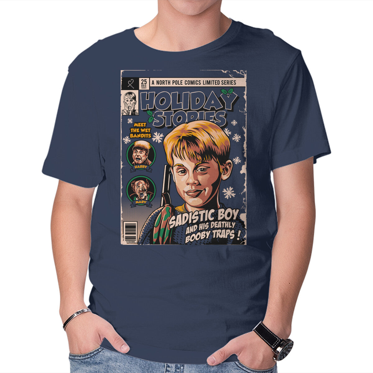 Holiday Stories Vol. 2 – Movie Graphic T-Shirt in navy, product display