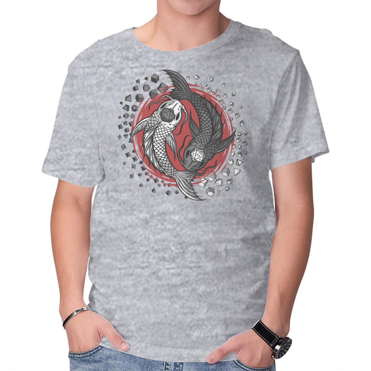 Dice Fish – Gaming Graphic T-Shirt