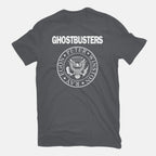 Ghost Punk – Halloween Graphic T-Shirt in charcoal, flat-lay product view