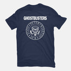 Ghost Punk – Halloween Graphic T-Shirt in navy, flat-lay product view