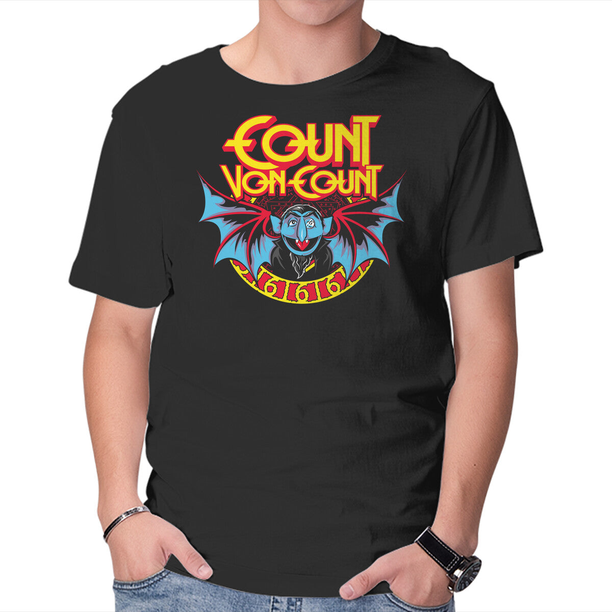 The Count – Music Graphic T-Shirt in black, product display