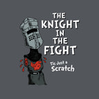 The Knight In The Fight – Movie Graphic T-Shirt design artwork for charcoal graphic T-shirt