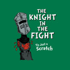 The Knight In The Fight – Movie Graphic T-Shirt design artwork for green graphic T-shirt
