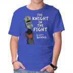 The Knight In The Fight – Movie Graphic T-Shirt in royal blue, product display
