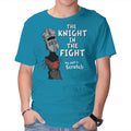 The Knight In The Fight – Movie Graphic T-Shirt in turquoise, product display