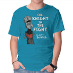 The Knight In The Fight – Movie Graphic T-Shirt in turquoise, product display