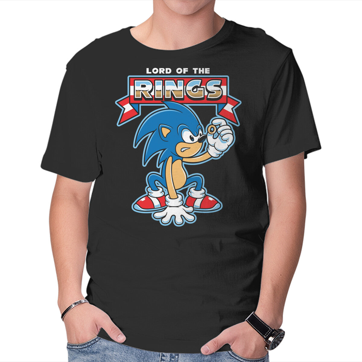 My Precious Rings – Gaming Graphic T-Shirt in black, product display