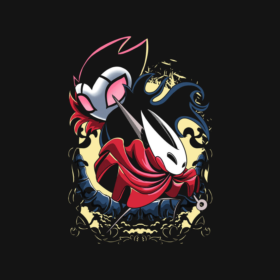 Knightmare Silk – Gaming Graphic T-Shirt design artwork for black graphic T-shirt