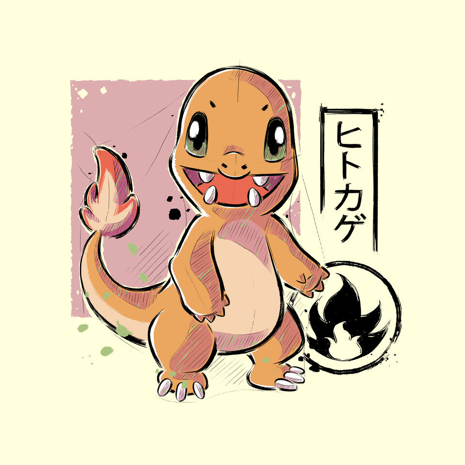 Cute Lizard – Anime Graphic T-Shirt