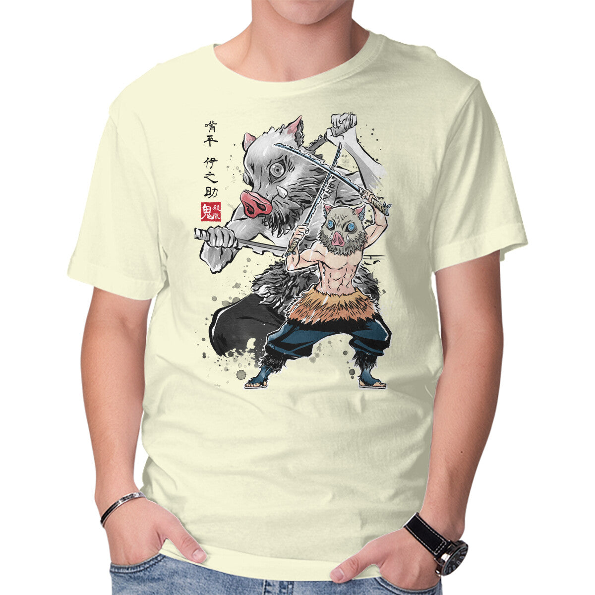 Slayer Inosuke Sumi-E – Anime Graphic T-Shirt