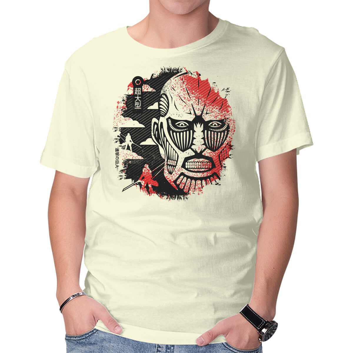 Colossal Face – Anime Graphic T-Shirt