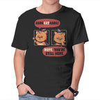Abracatabra – Cat Graphic T-Shirt in black, product display