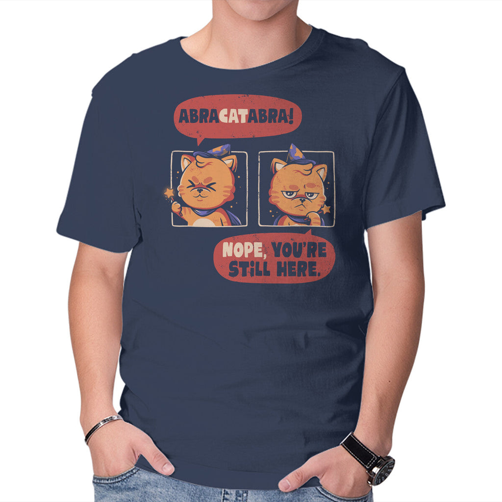 Abracatabra – Cat Graphic T-Shirt in navy, product display