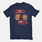 Abracatabra – Cat Graphic T-Shirt in navy, flat-lay product view