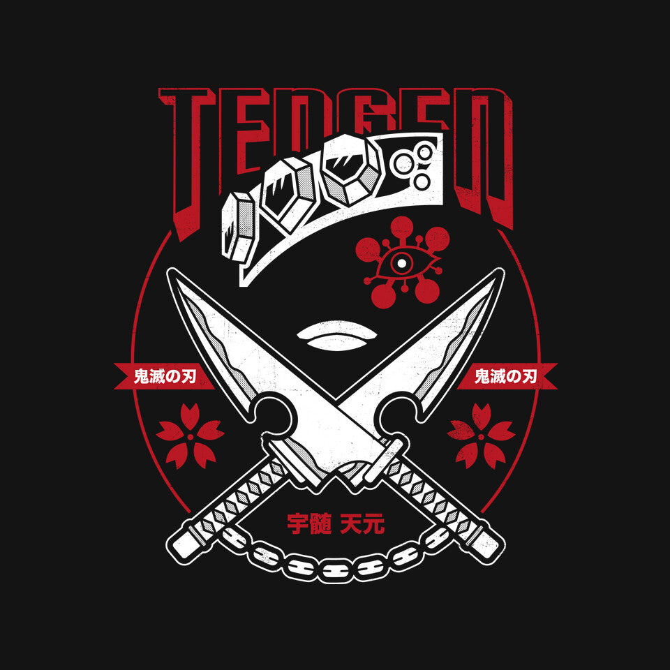 Tengen Uzui – Anime Graphic T-Shirt design artwork for black graphic T-shirt