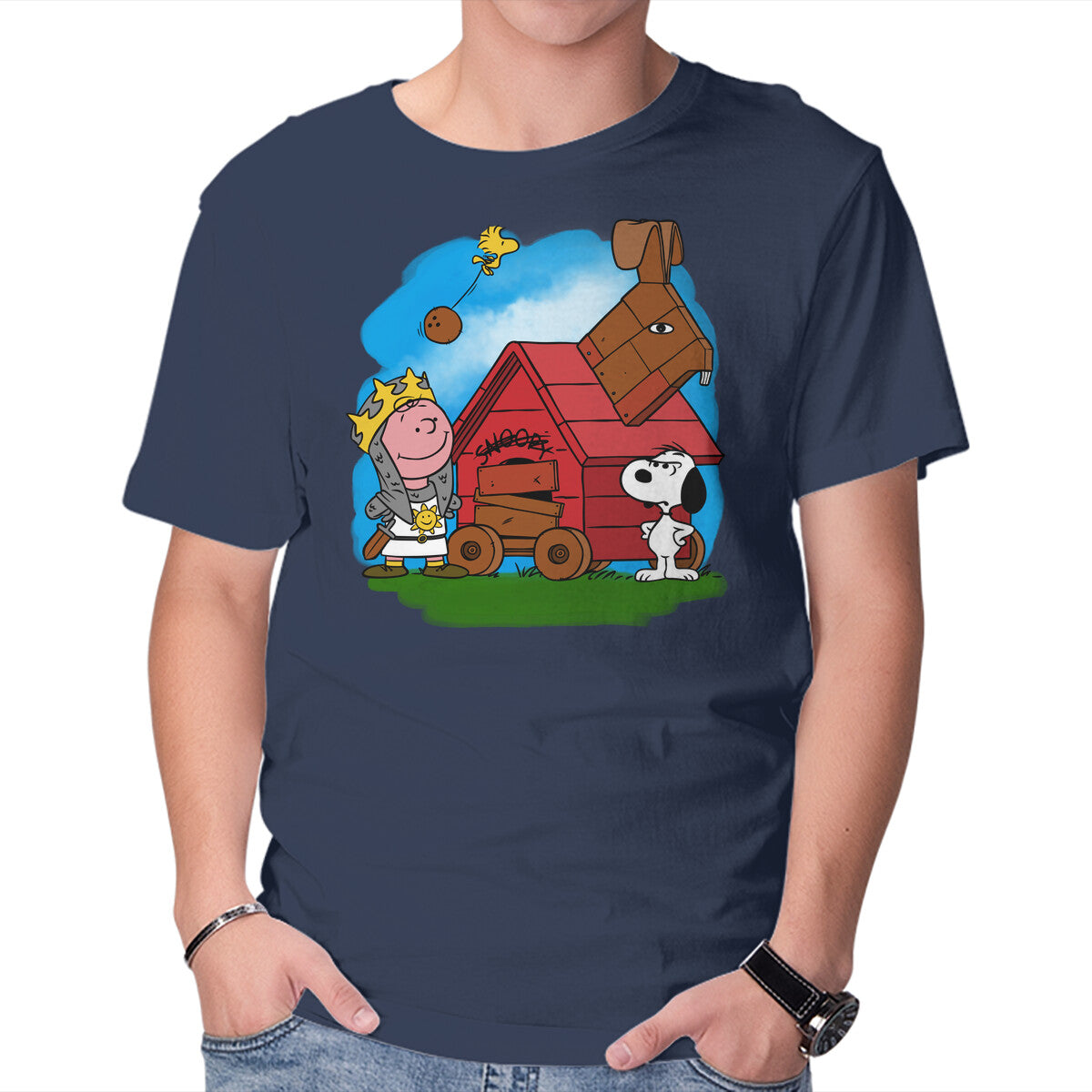 Charlie And The Holy Grail – Movie Graphic T-Shirt in navy, product display