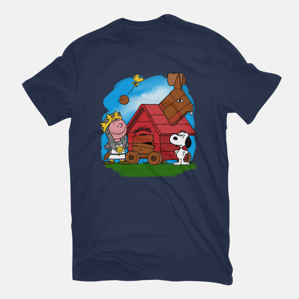 Charlie And The Holy Grail – Movie Graphic T-Shirt in navy, flat-lay product view