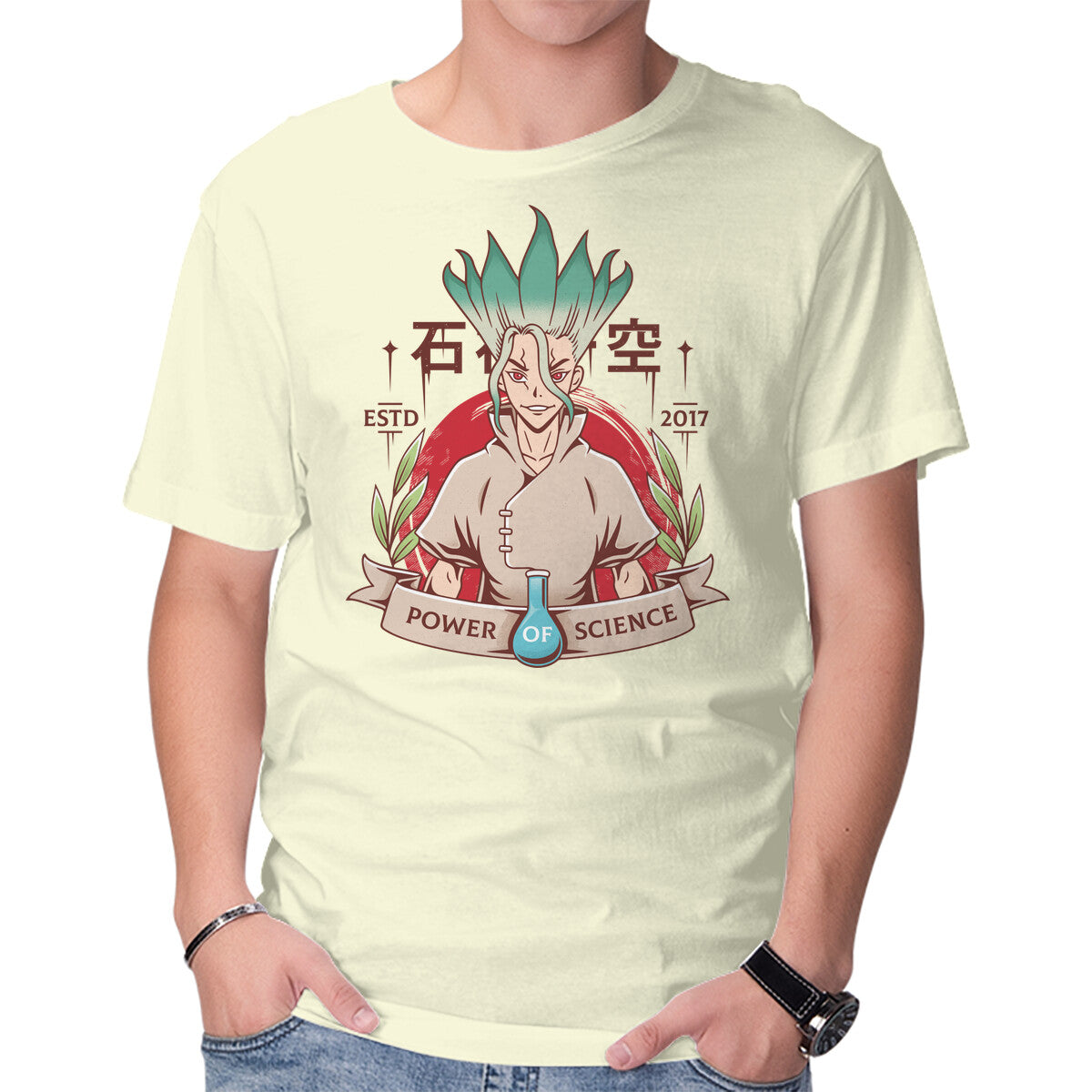 The Power Of Science – Anime Graphic T-Shirt