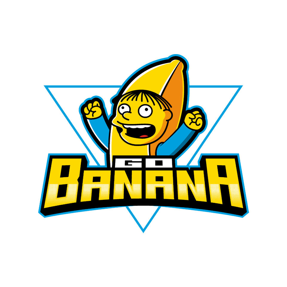 Go Banana – Funny Graphic T-Shirt design artwork for white graphic T-shirt
