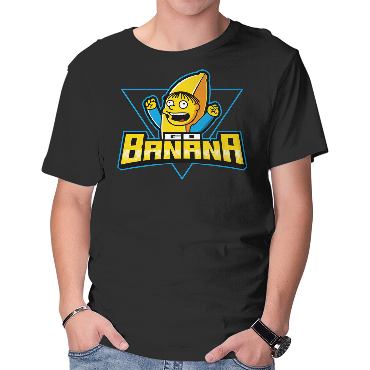 Go Banana – Funny Graphic T-Shirt in black, product display