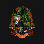 Android Eater – Anime Graphic T-Shirt design artwork for black graphic T-shirt