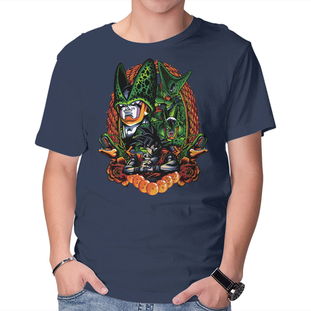 Android Eater – Anime Graphic T-Shirt in navy, product display