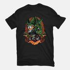 Android Eater – Anime Graphic T-Shirt in black, flat-lay product view
