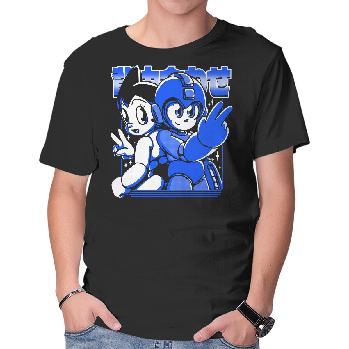 Back To Back – Gaming Graphic T-Shirt in black, product display