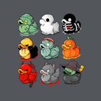Halloween Duck – Halloween Graphic T-Shirt design artwork for charcoal graphic T-shirt