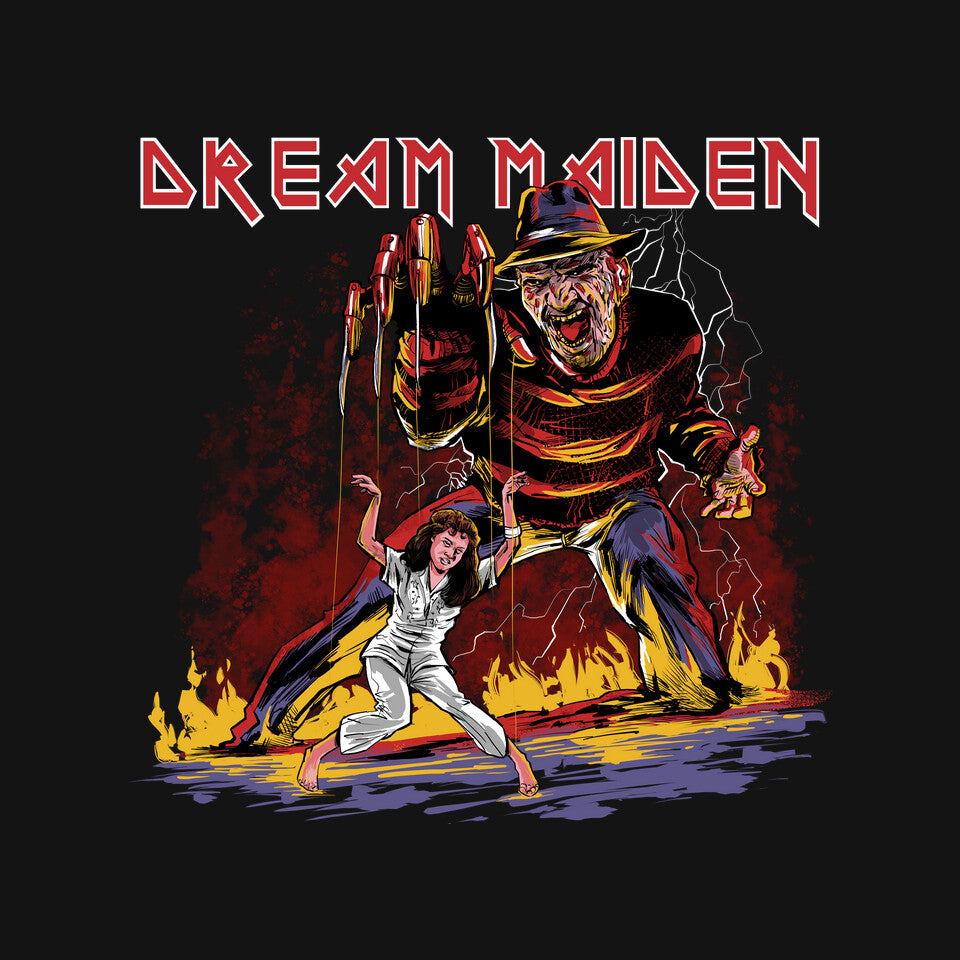 Dream Maiden – Horror Graphic T-Shirt design artwork for black graphic T-shirt