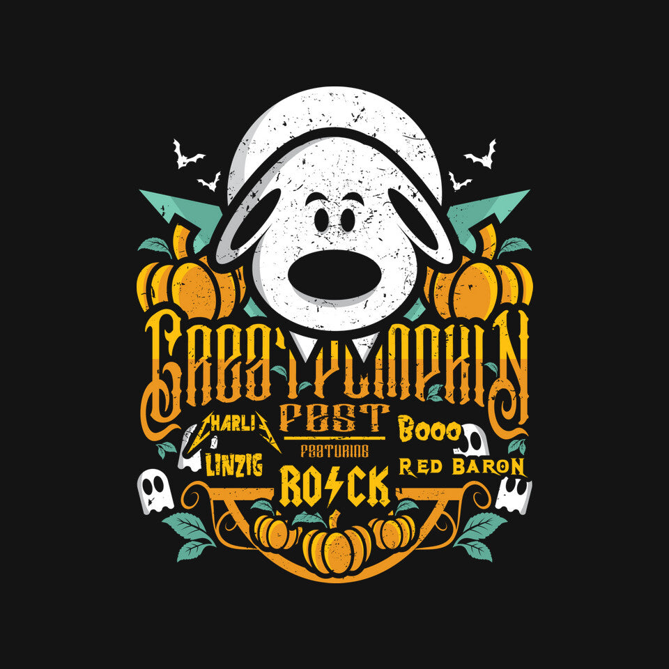 Great Pumpkin Fest – Halloween Graphic T-Shirt design artwork for black graphic T-shirt