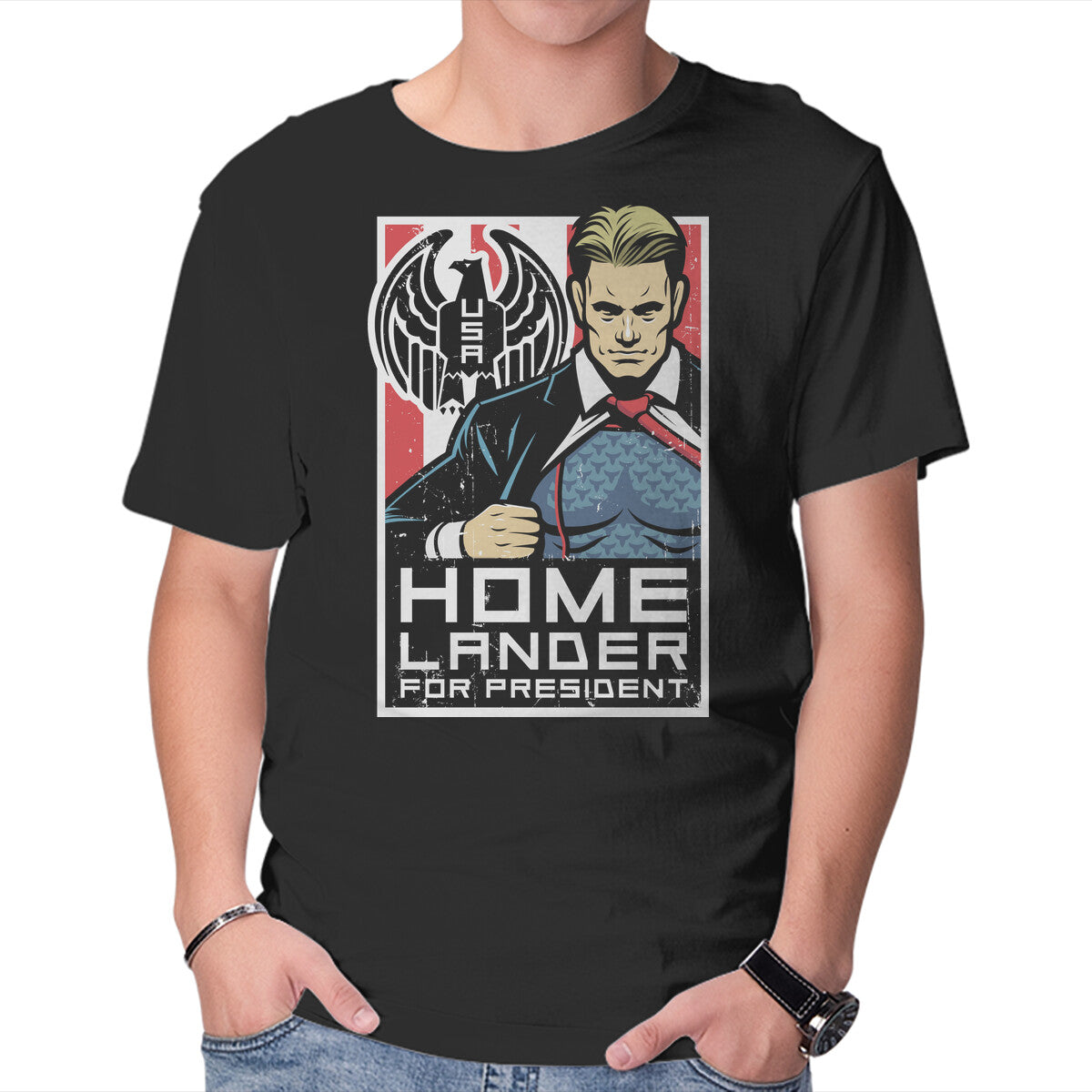 Our Hero Graphic T-Shirt in black, product display