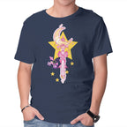 Moon Star – Anime Graphic T-Shirt in navy, product display