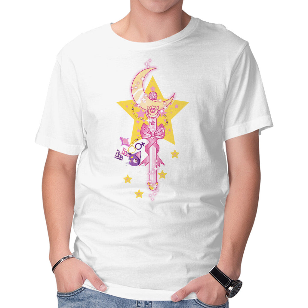 Moon Star – Anime Graphic T-Shirt in white, product display
