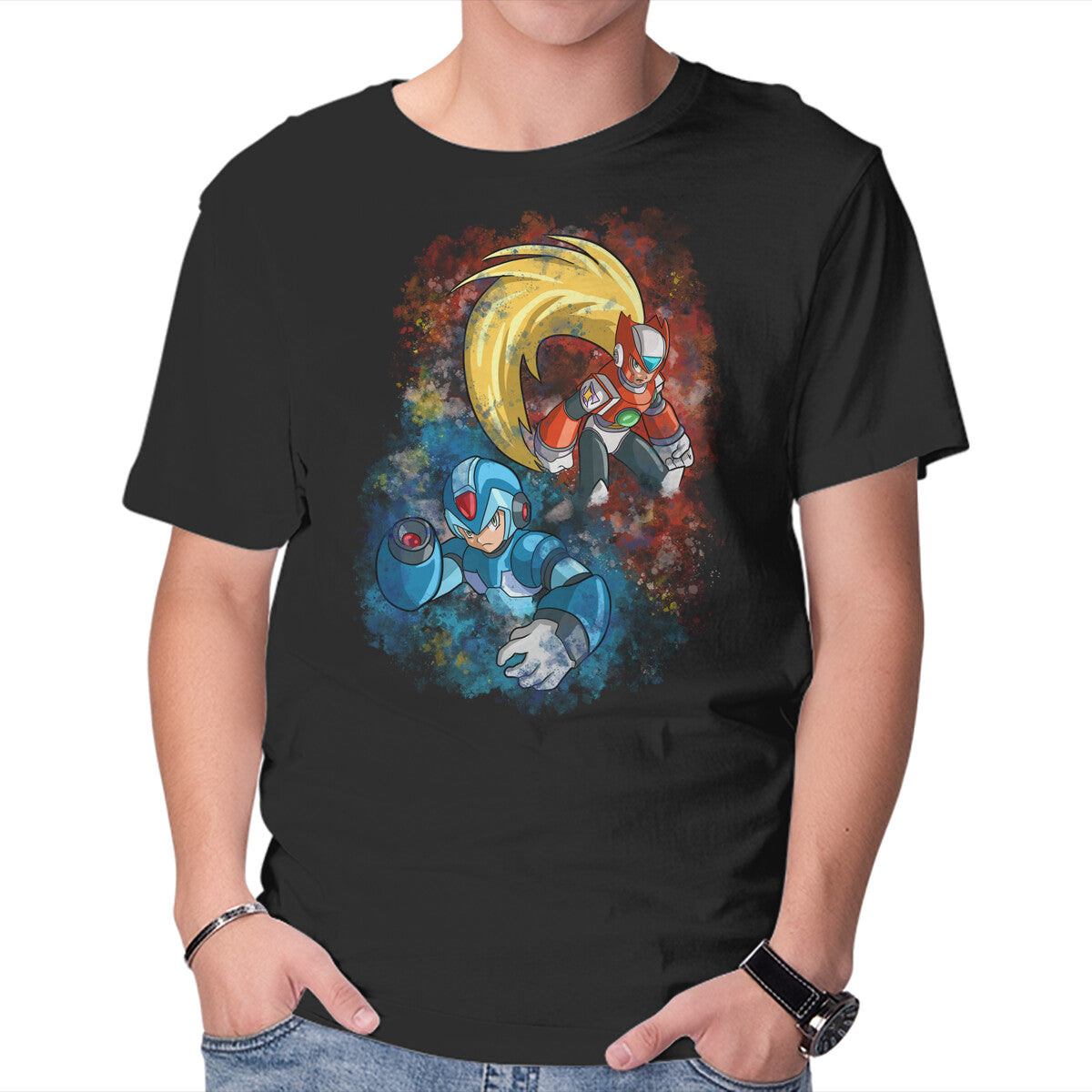 X And Z – Gaming Graphic T-Shirt in black, product display