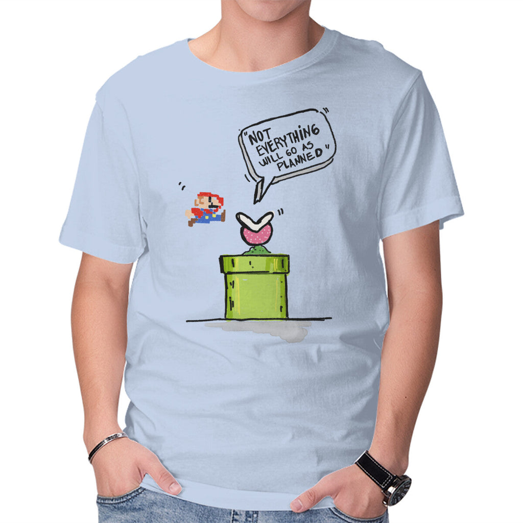 Start Again – Gaming Graphic T-Shirt in blue, product display
