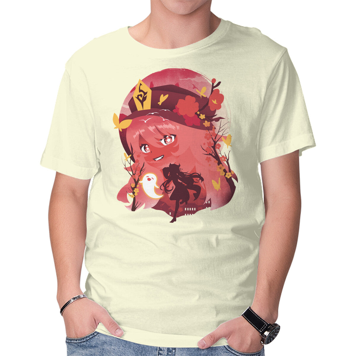 Hu Tao Ukiyo E – Gaming Graphic T-Shirt