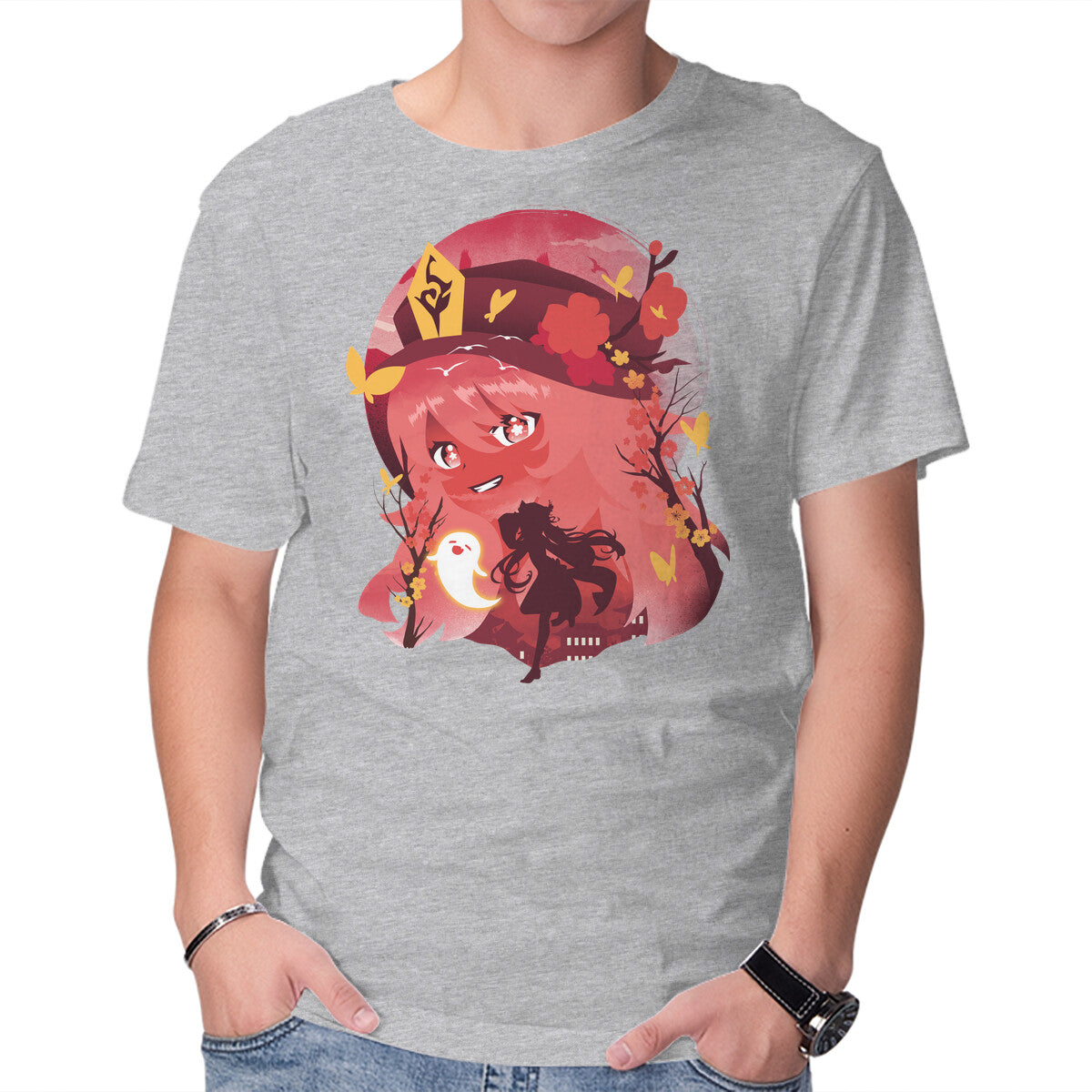 Hu Tao Ukiyo E – Gaming Graphic T-Shirt