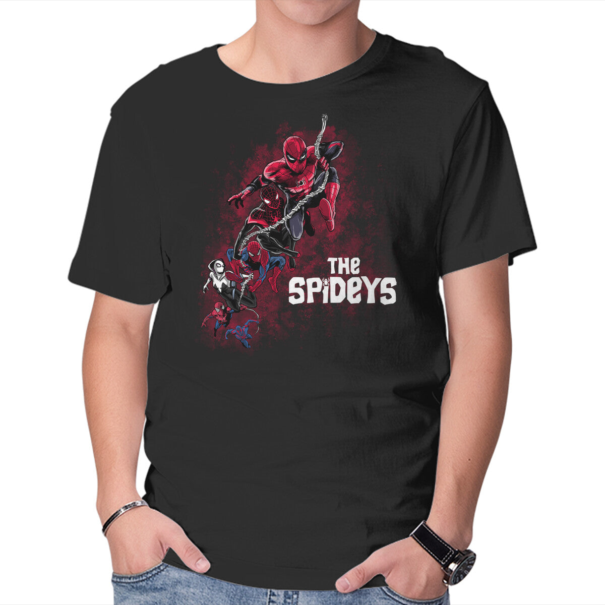 The Spideys Graphic T-Shirt in black, product display
