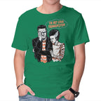 I'm Not Even Frankenstein – Horror Graphic T-Shirt in green, product display
