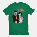I'm Not Even Frankenstein – Horror Graphic T-Shirt in green, flat-lay product view